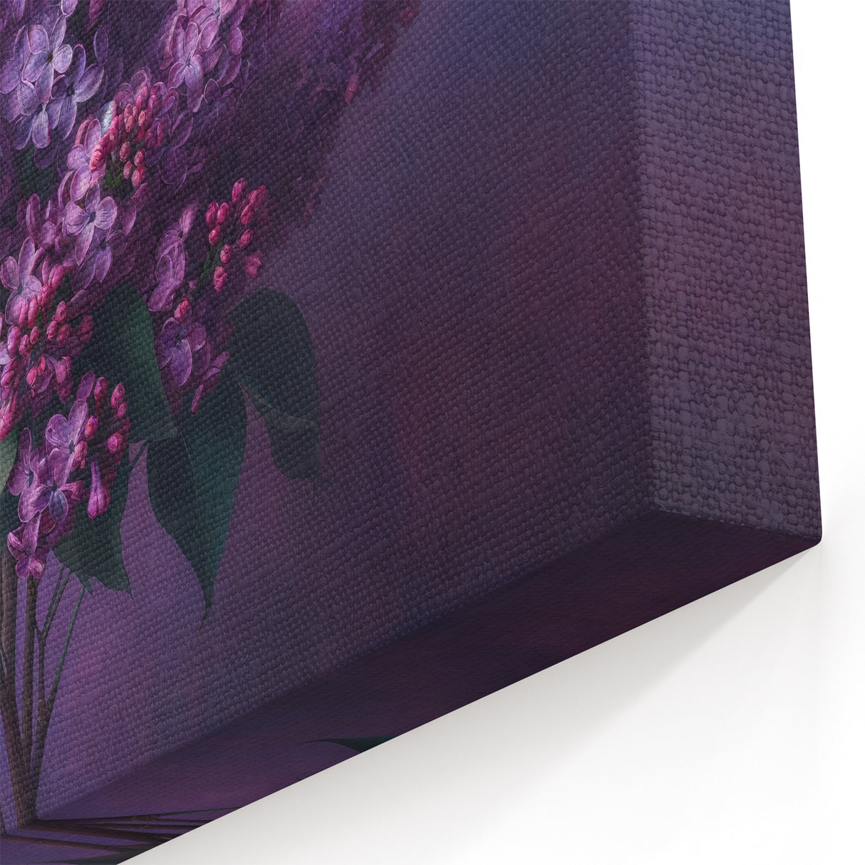 Modern Lilac Bloom Wall Art - Botanical Lilac Flower Canvas for Home Decor