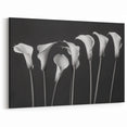 Minimalist Black and White Lily Flower Art | Botanical Wall Decor Print
