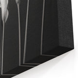 Minimalist Black and White Lily Flower Art | Botanical Wall Decor Print