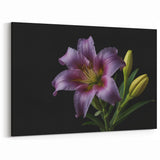 Pink Lily Flower Art - Botanical Wall Decor | Elegant Floral Canvas Print