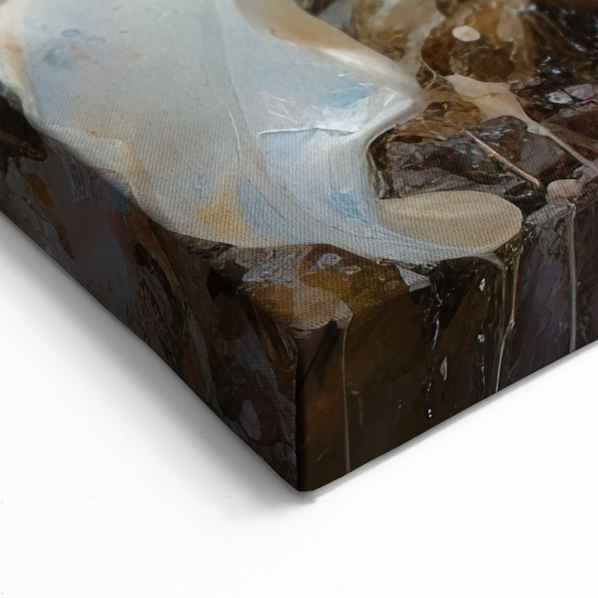 White Lily Textured Art - Vibrant Botanical Wall Decor | Floral Canvas Print