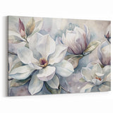 Botanical Magnolia Print | Magnolia Bloom Wall Decor | White Magnolia Art