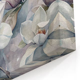 Botanical Magnolia Print | Magnolia Bloom Wall Decor | White Magnolia Art