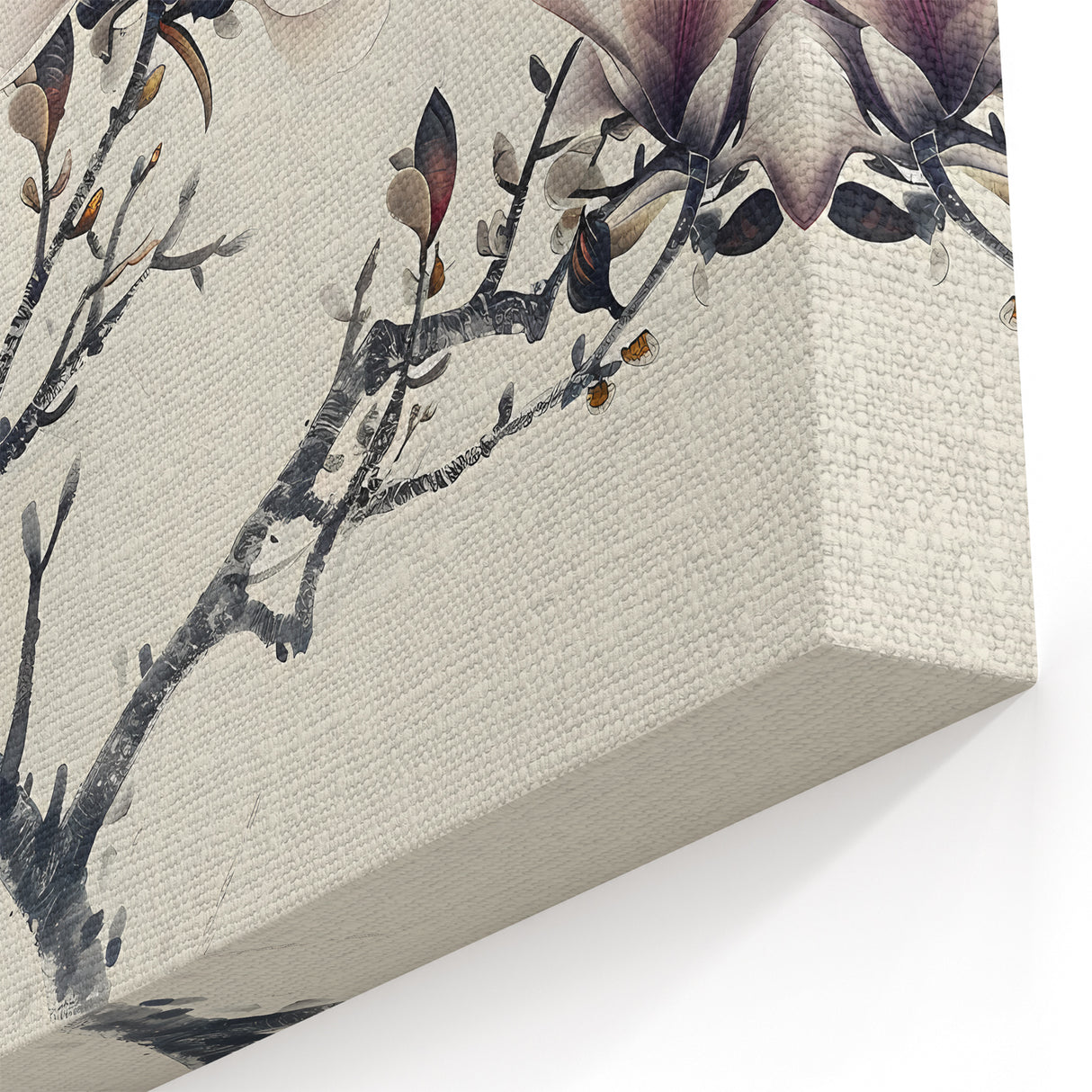 Magnolia Blossom Wall Art | Botanical Magnolia Canvas | Floral Decor