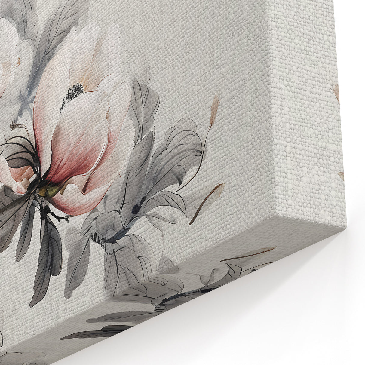 Elegant Magnolia Wall Art | Botanical Magnolia Flower Canvas | Floral Decor