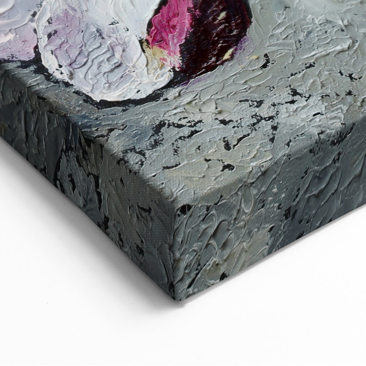 Textured Magnolia Flower Canvas | Botanical Magnolia Art | Floral Decor