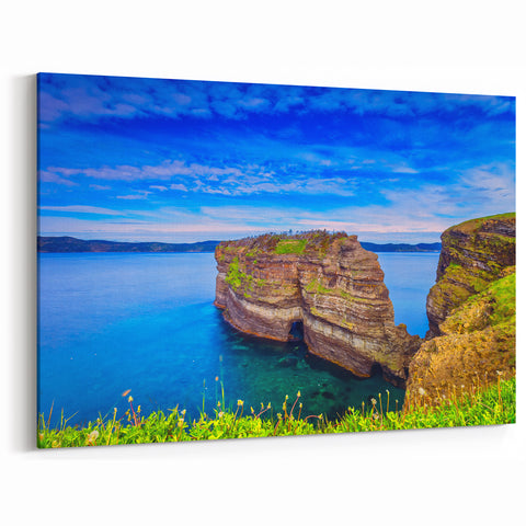 Dramatic Newfoundland Coastal Cliffs - Scenic Ocean View Wall Art