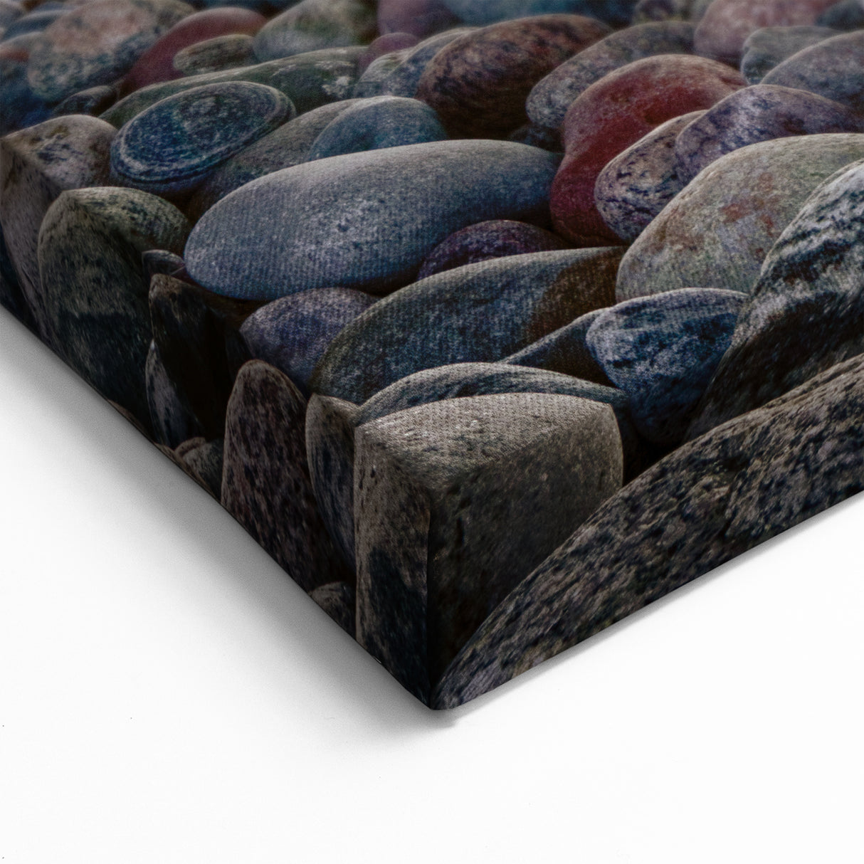 Coastal Cave View Newfoundland - Serene Ocean Pebbles Wall Art Print