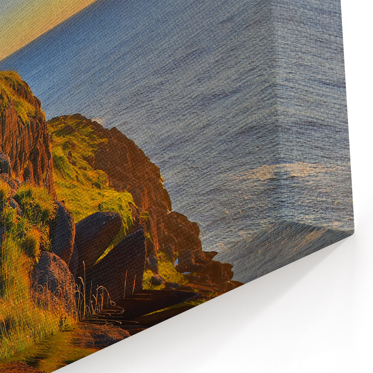 Sunset Over Newfoundland Lighthouse - Coastal Landscape Wall Art Print