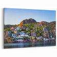 Colorful Newfoundland Village at Sunset - Vibrant Coastal Wall Art Print