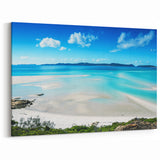 Great Barrier Reef Wall Art - Serene Tropical Beach Ocean Canvas Print