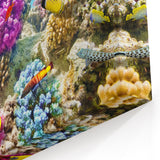 Underwater Coral Photography - Vibrant Great Barrier Reef Canvas Art