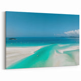 Great Barrier Reef Wall Art - Serene Ocean and Beach Canvas Prints
