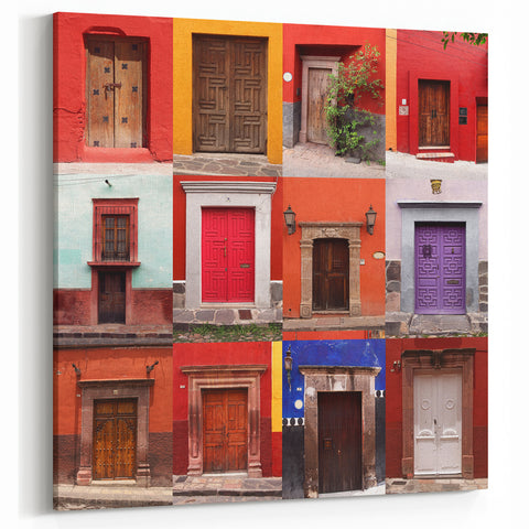 Guanajuato Wall Art - Colorful Cityscape Canvas