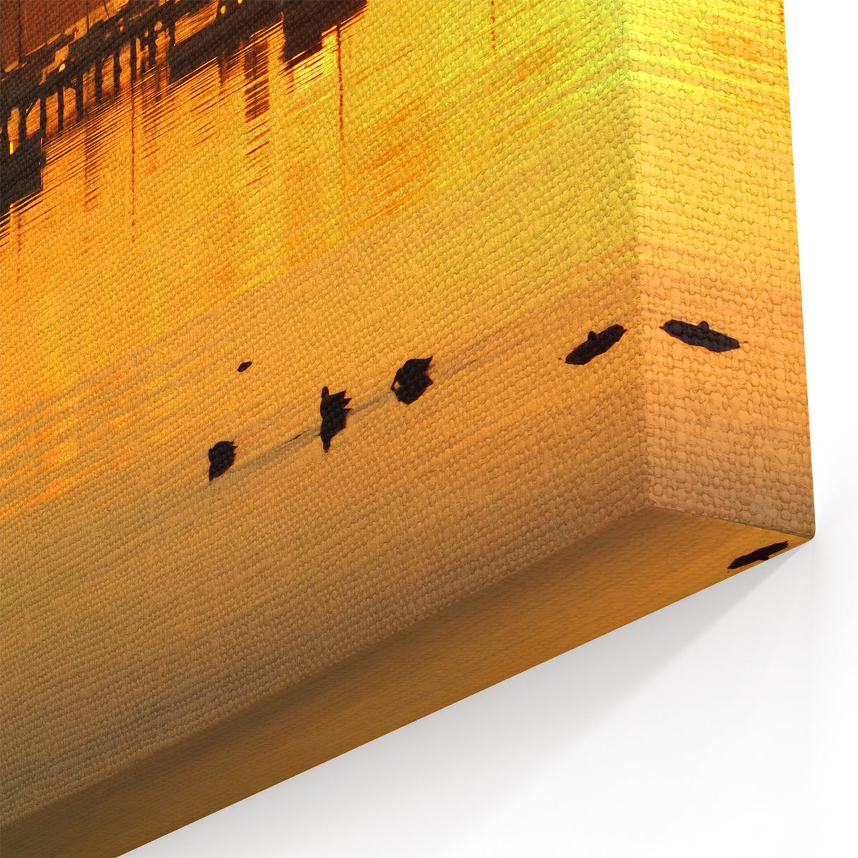 Melbourne Skyline at Sunset Wall Art - Vibrant Melbourne Cityscape Canvas