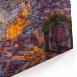 Guanajuato Wall Art - Colorful Cityscape Sunset Canvas