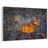 Guanajuato Wall Art - Night Cityscape Canvas
