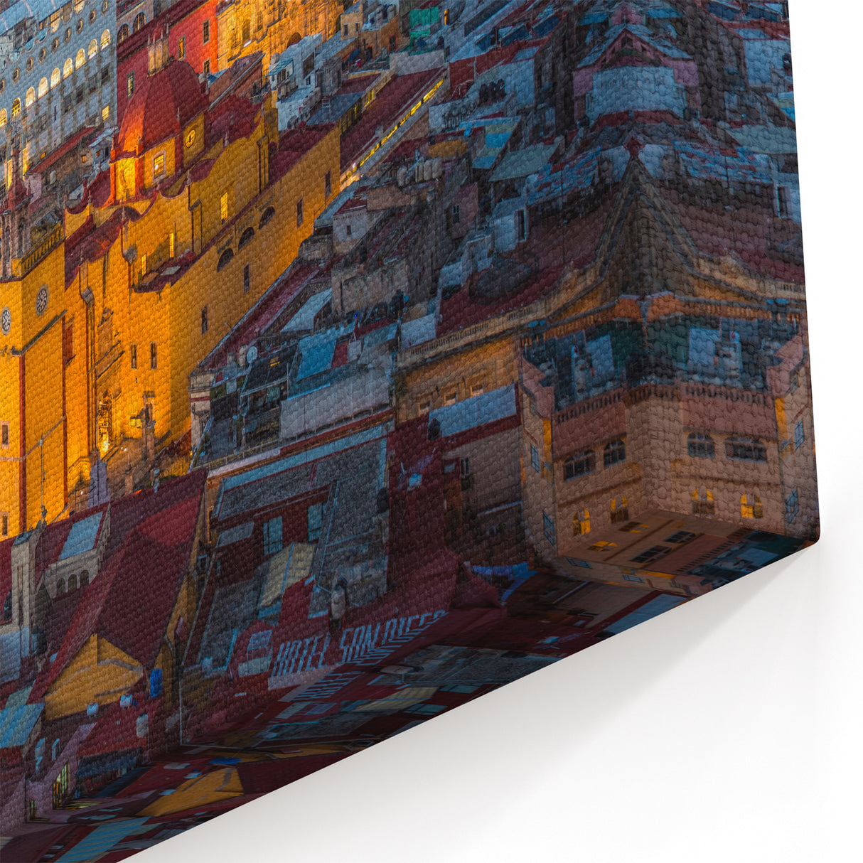 Guanajuato Wall Art - Night Cityscape Canvas