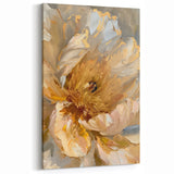 Peony Wall Art - Elegant Botanical Canvas Print for Modern Home Decor