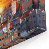 Guanajuato Wall Art - Sunset Cityscape Canvas