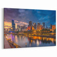 Melbourne Twilight Skyline Wall Art - Stunning Cityscape Canvas Print