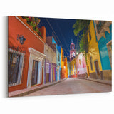 Guanajuato Wall Art - Colorful Night Street Canvas