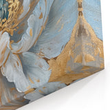 Peony Botanical Art - Modern Floral Canvas Print for Elegant Home Decor