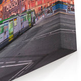Melbourne Tram and Flinders Station Wall Art - Dynamic Nightscape Print