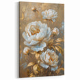 Peony Botanical Wall Art - Luxurious Floral Canvas Print for Home Decor