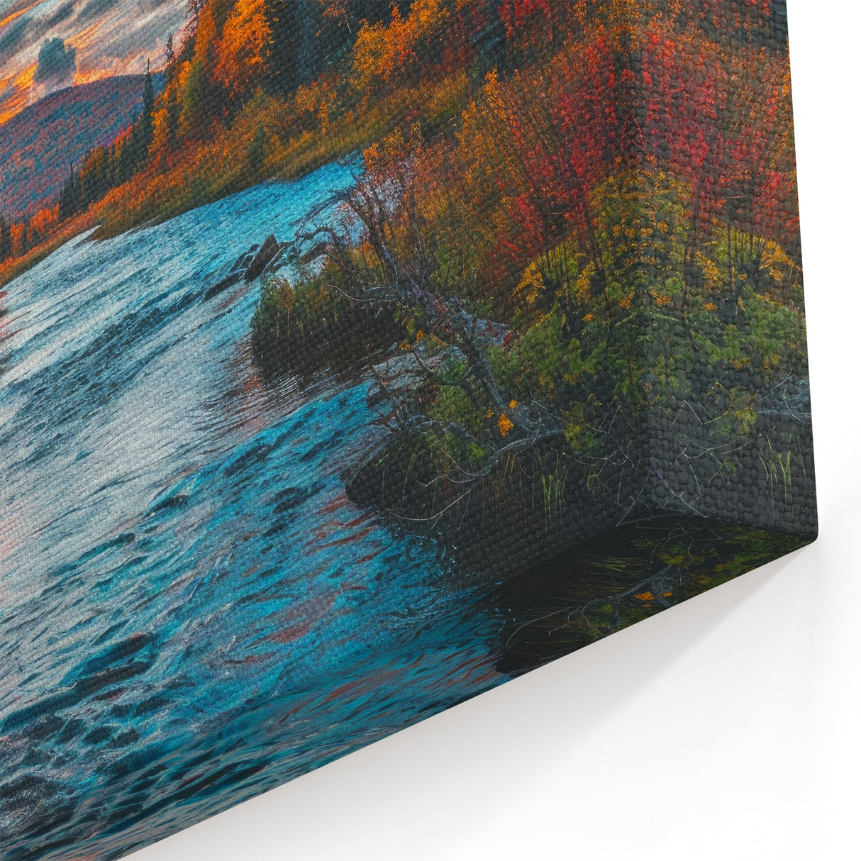 Forest Trees Wall Art - Serene Botanical Forest Landscape Canvas Print