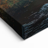 Forest Trees Wall Art - Serene Botanical Forest Landscape Canvas Print