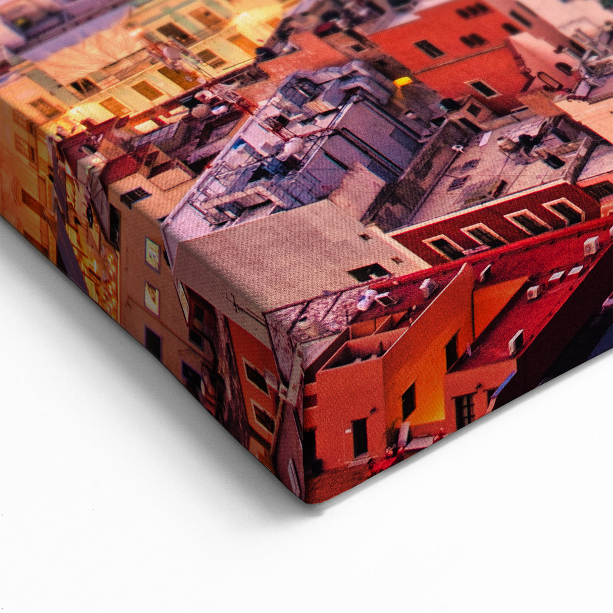 Guanajuato Wall Art - Fiery Sunset Cityscape Canvas