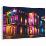 Guanajuato Wall Art - Colorful Night Street Scene Canvas