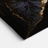 Vibrant Red Poinsettia Wall Art - Botanical Flower Canvas for Holiday Decor