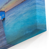Perth Wall Art - Blue Boat House Sunset Perth Landscape Canvas Print