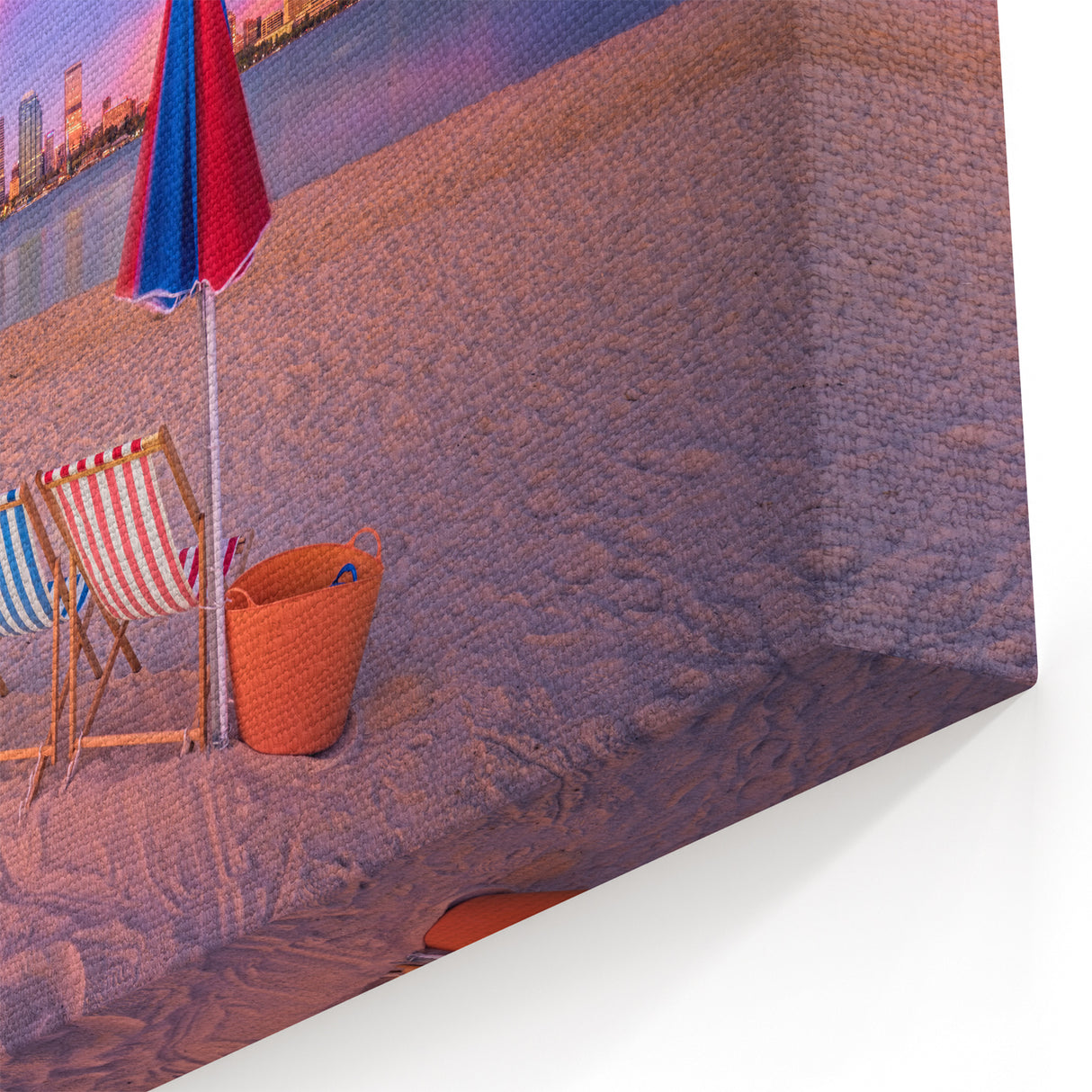 Scenic Perth Artwork - Beach Sunset Perth Cityscape Print for Home