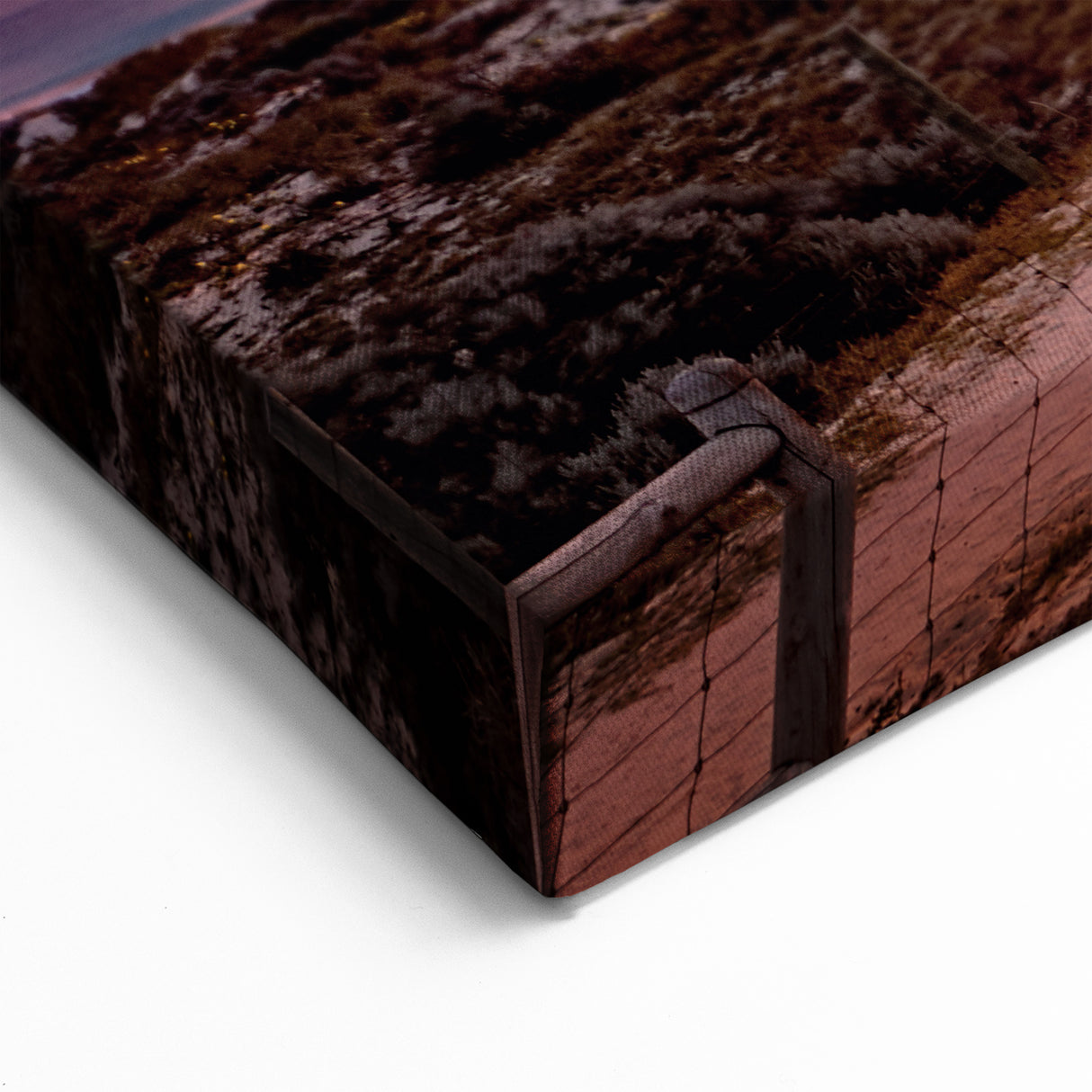 Perth Landscape Canvas - Fiery Sunset Over Coastal Dunes Perth Art Print