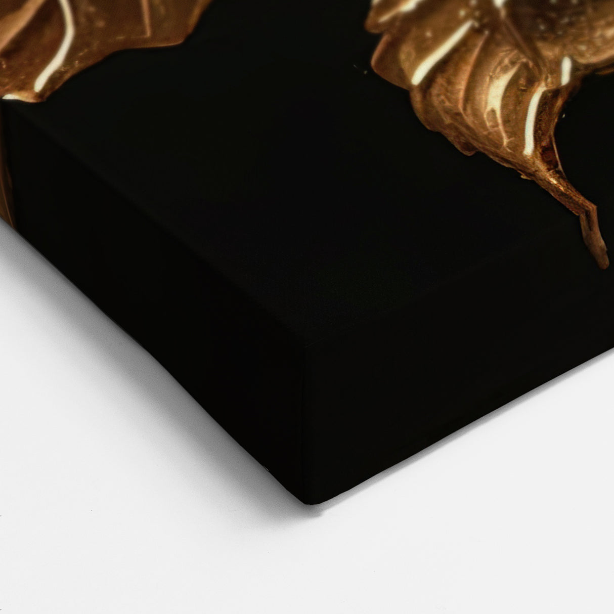 Luxurious Red and Gold Poinsettia Wall Art - Botanical Christmas Canvas Decor