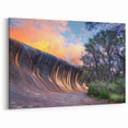 Perth Wall Art - Wave Rock Sunset Perth Scenery Art Australia Landscape