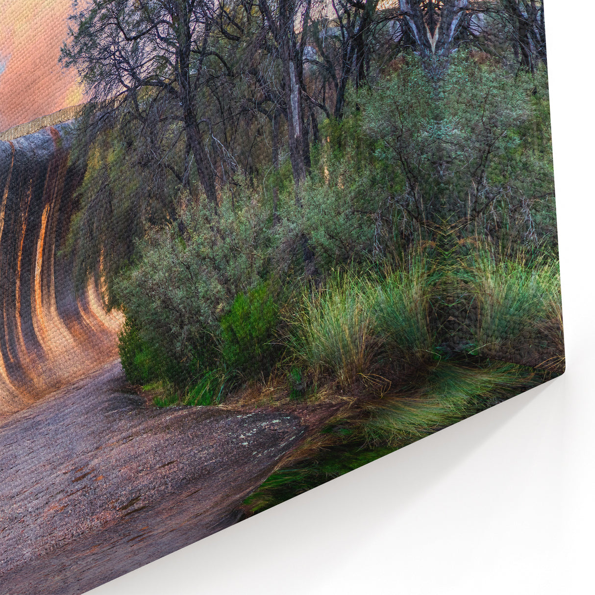 Perth Wall Art - Wave Rock Sunset Perth Scenery Art Australia Landscape