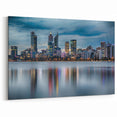 Perth Wall Art - Serene Skyline Reflections Perth Cityscape Canvas