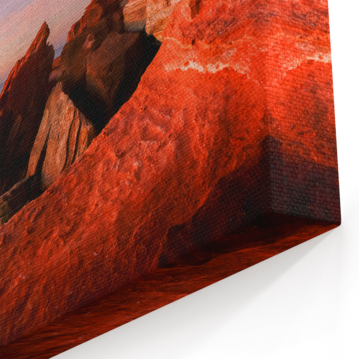 Perth Wall Art - Coastal Cave Sunset Perth Landscape Canvas Print