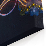 Perth Wall Art - Aerial View of Night Bridge Perth Cityscape Canvas