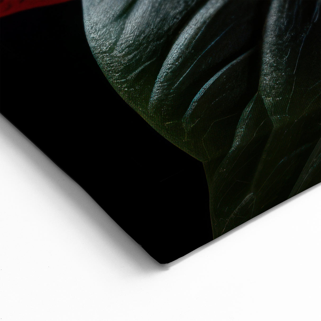 Vibrant Red Poinsettia Wall Art - Bold Botanical Holiday Canvas Decor