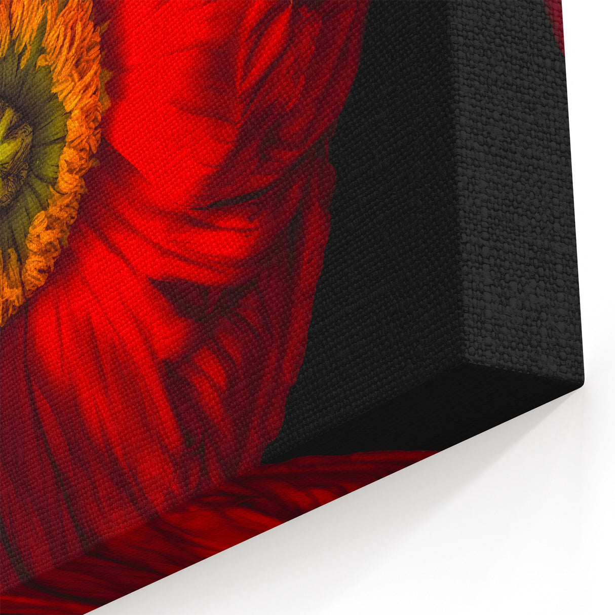 Bold Red Poppy Blossom Canvas – Modern Floral Wall Art for Home Decor
