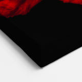 Bold Red Poppy Blossom Canvas – Modern Floral Wall Art for Home Decor