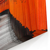 Kyoto Cityscape Prints - Vibrant Torii Gate Pathway in Japanese Art