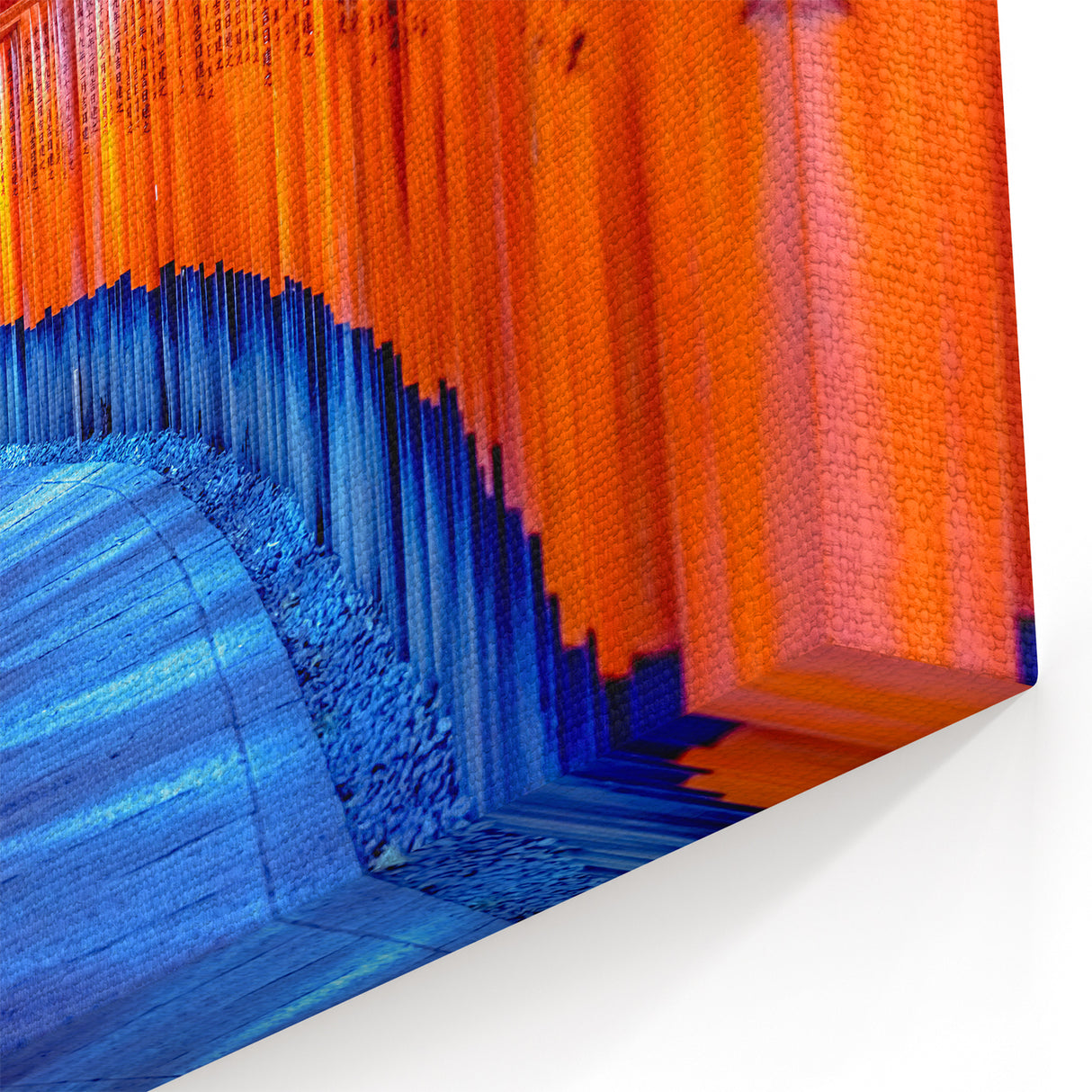 Kyoto Canvas Prints - Vibrant Torii Gate Path with Blue Accents