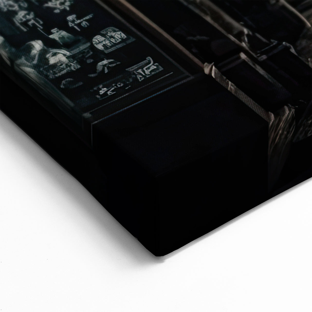 Kyoto Nightscape Art - Illuminated Streets and Mountains at Dusk