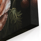 Elegant Botanical Poppy Canvas – Soft Beige Floral Wall Art Decor